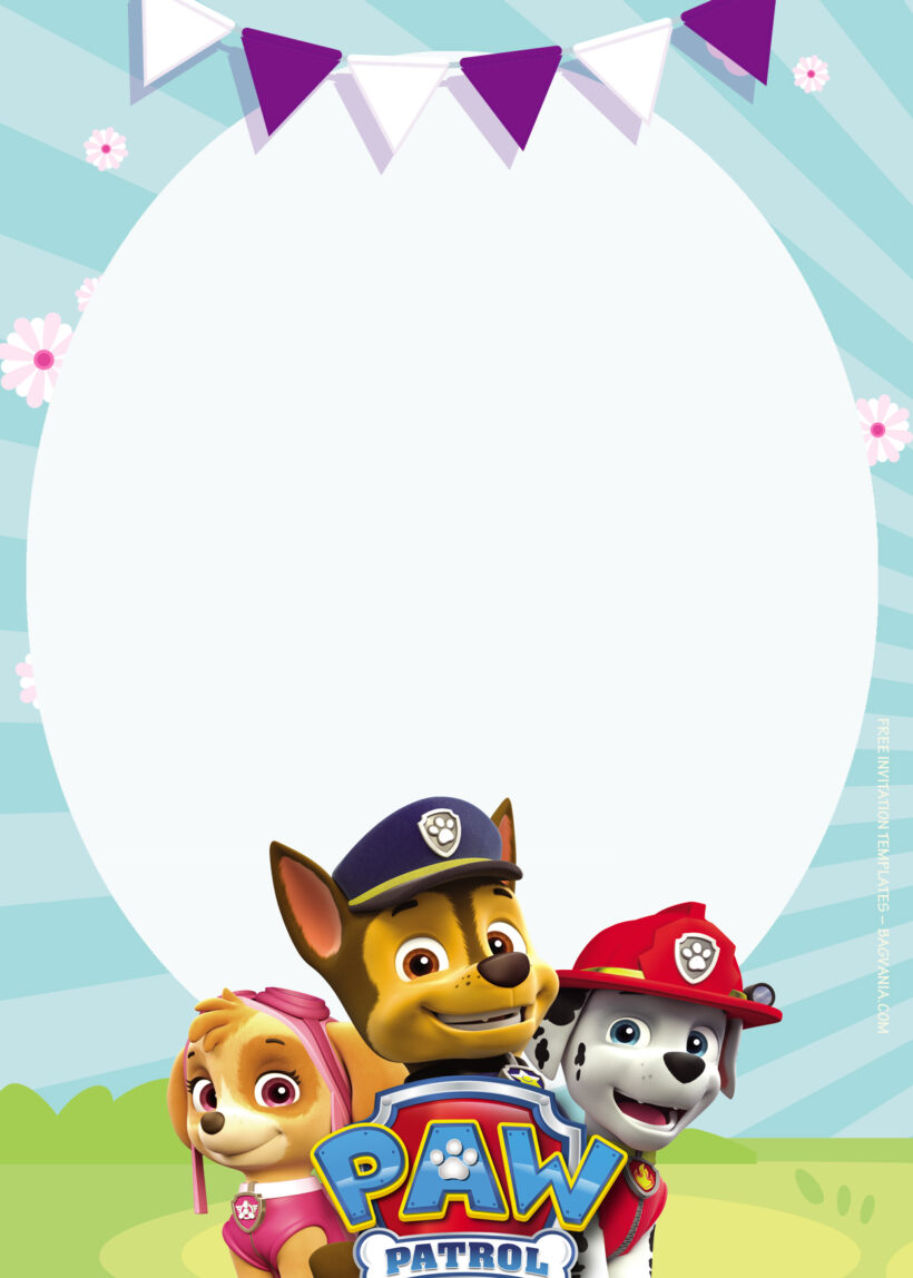 12+ Rescue The Folks With Paw Patrol Birthday Invitation Templates One
