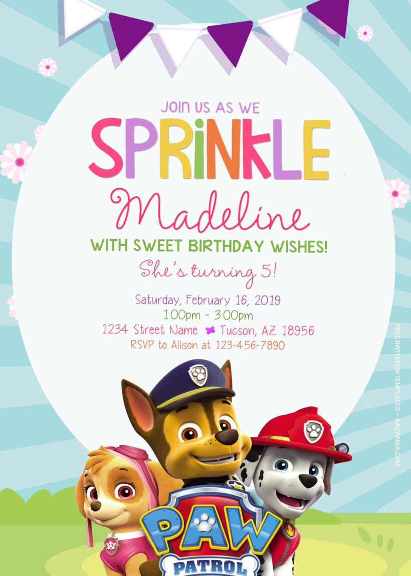 12+ Rescue The Folks With Paw Patrol Birthday Invitation Templates Title