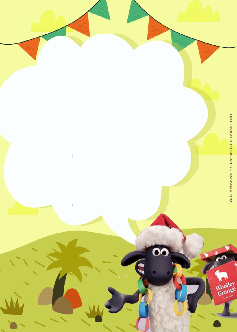 12+ Shaun The Sheep Flight Before Christmas Birthday Invitation Templates One