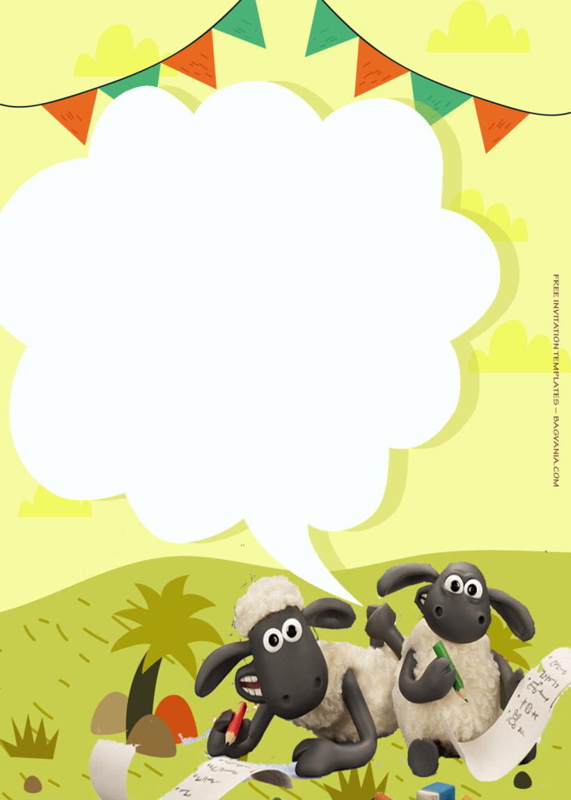 12+ Shaun The Sheep Flight Before Christmas Birthday Invitation Templates Ten
