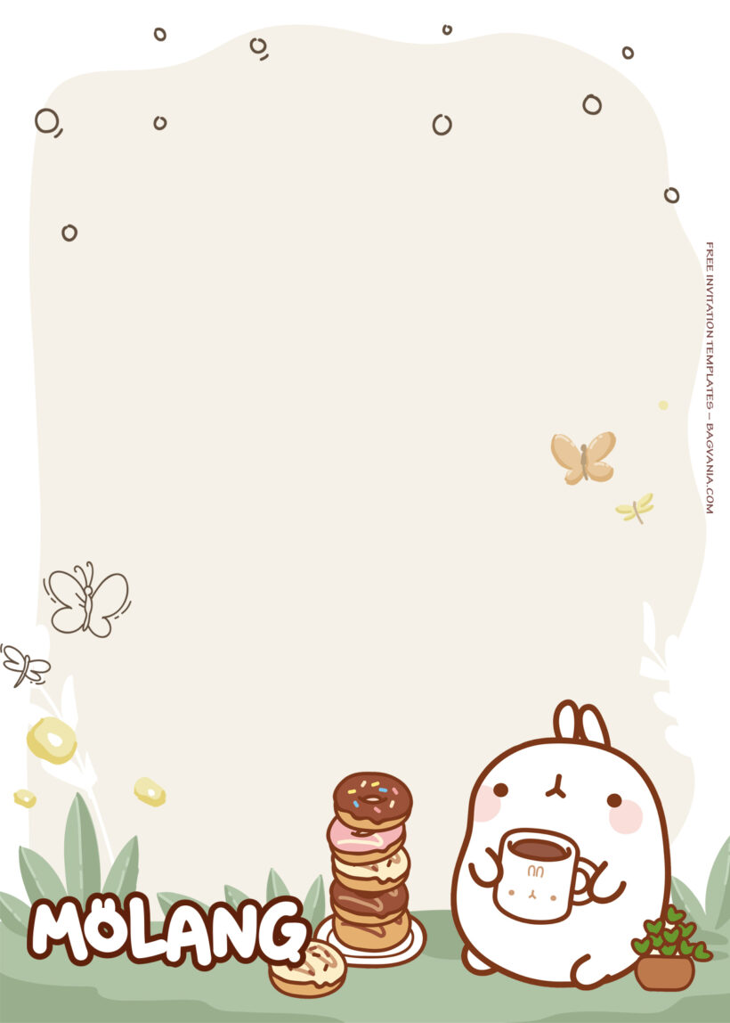 13+ Stay Cute And Stay Healthy With Molang Birthday Invitation Templates Eleven