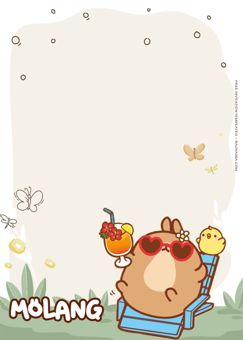 13+ Stay Cute And Stay Healthy With Molang Birthday Invitation Templates Twelve