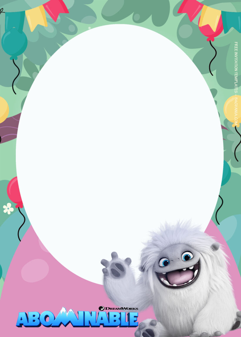 7+ Abominable The Good Little Monster Birthday Invitation Templates Two