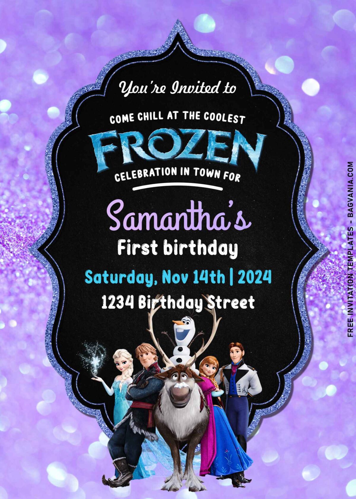 7+ Glimmering Frozen Kids Birthday Invitation Templates For All Ages