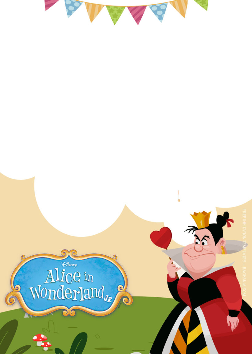 7+ Alice In The Wonderland Adventure Birthday Invitation Templates Four