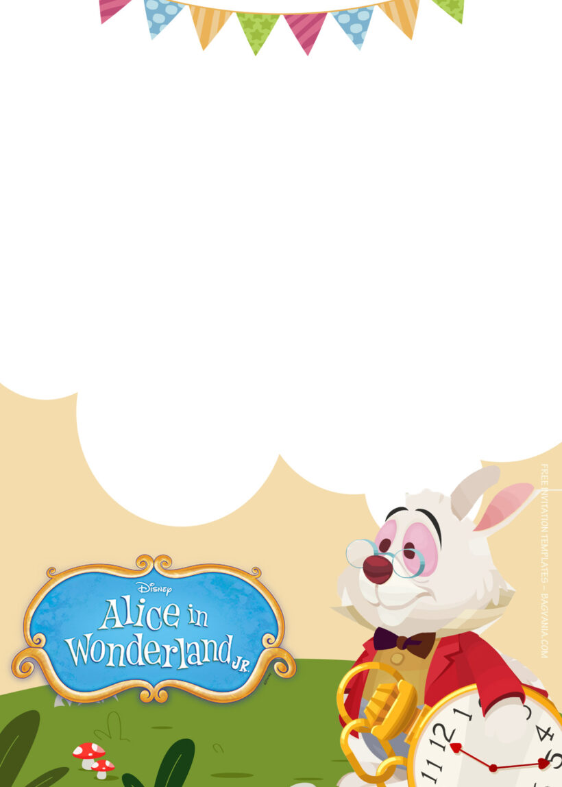 7+ Alice In The Wonderland Adventure Birthday Invitation Templates Six