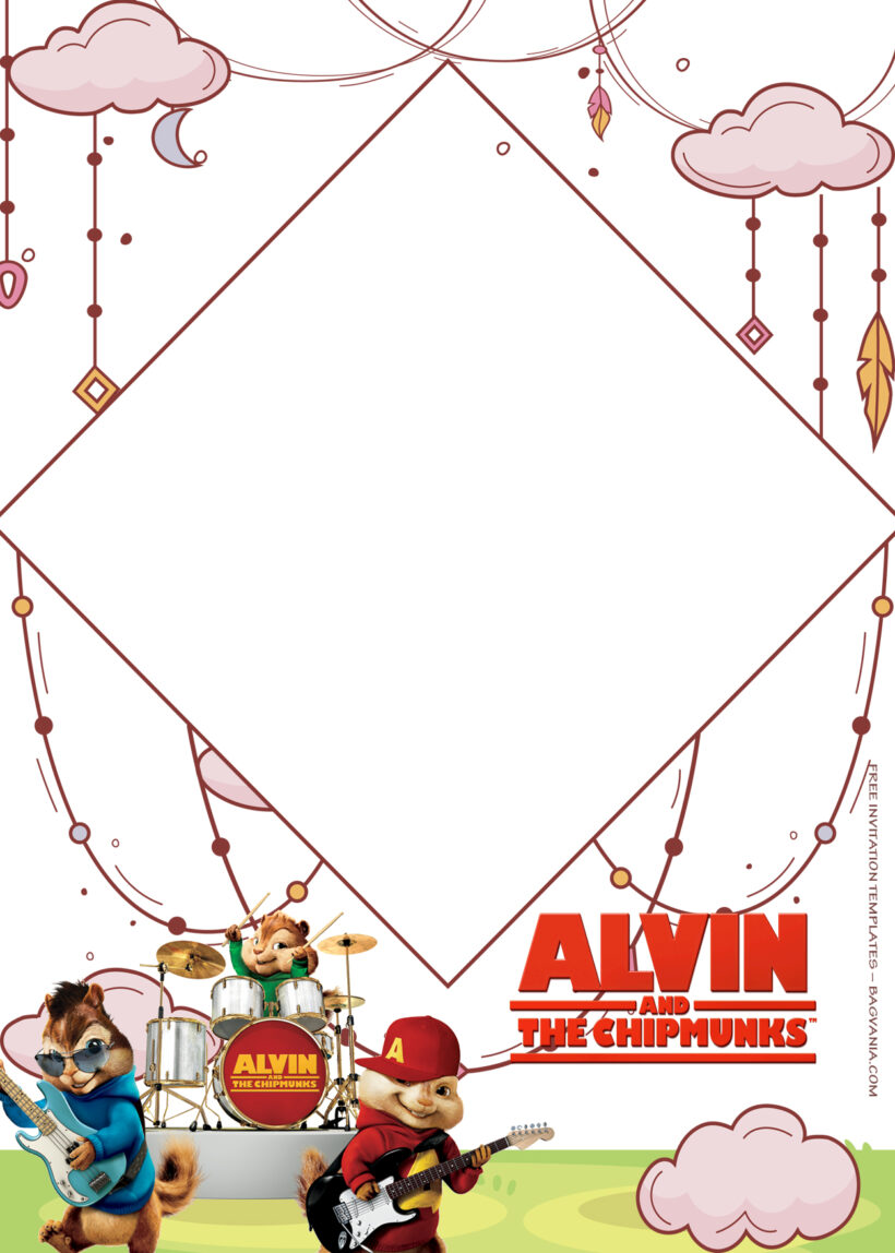 7+ Alvin And The Chipmunks Makes Music Birthday Invitation Templates Three