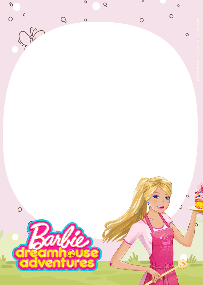 7+ Barbie Princess Adventure Pinkish Fiesta Birthday Invitation Templates Five