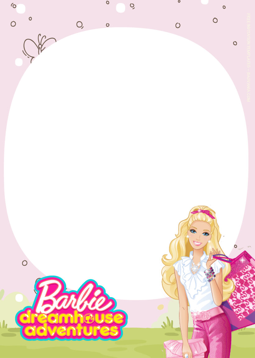 7+ Barbie Princess Adventure Pinkish Fiesta Birthday Invitation Templates One