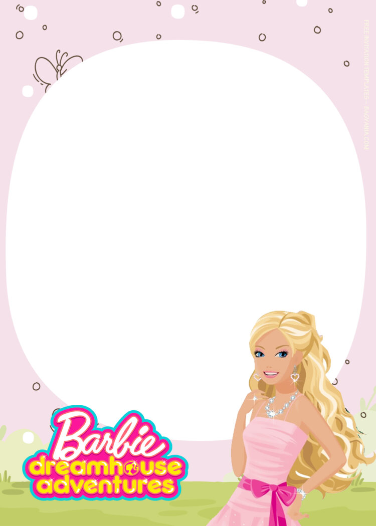 7+ Barbie Princess Adventure Pinkish Fiesta Birthday Invitation ...