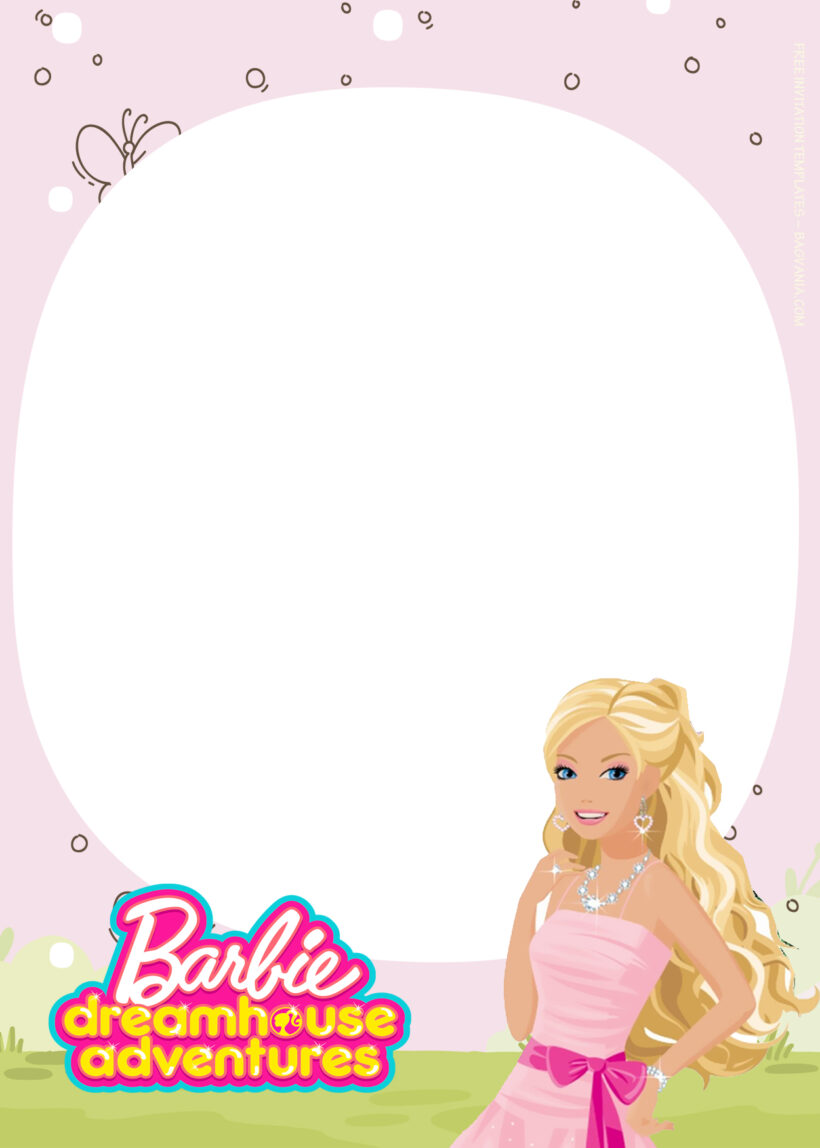 7+ Barbie Princess Adventure Pinkish Fiesta Birthday Invitation Templates  Two