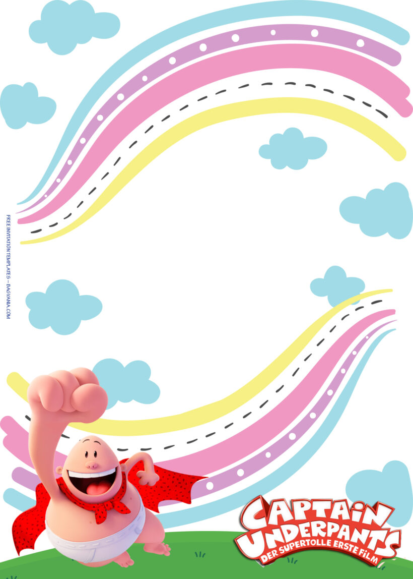7+ Captain Underpants Save The Day Birthday Invitation Templates Five