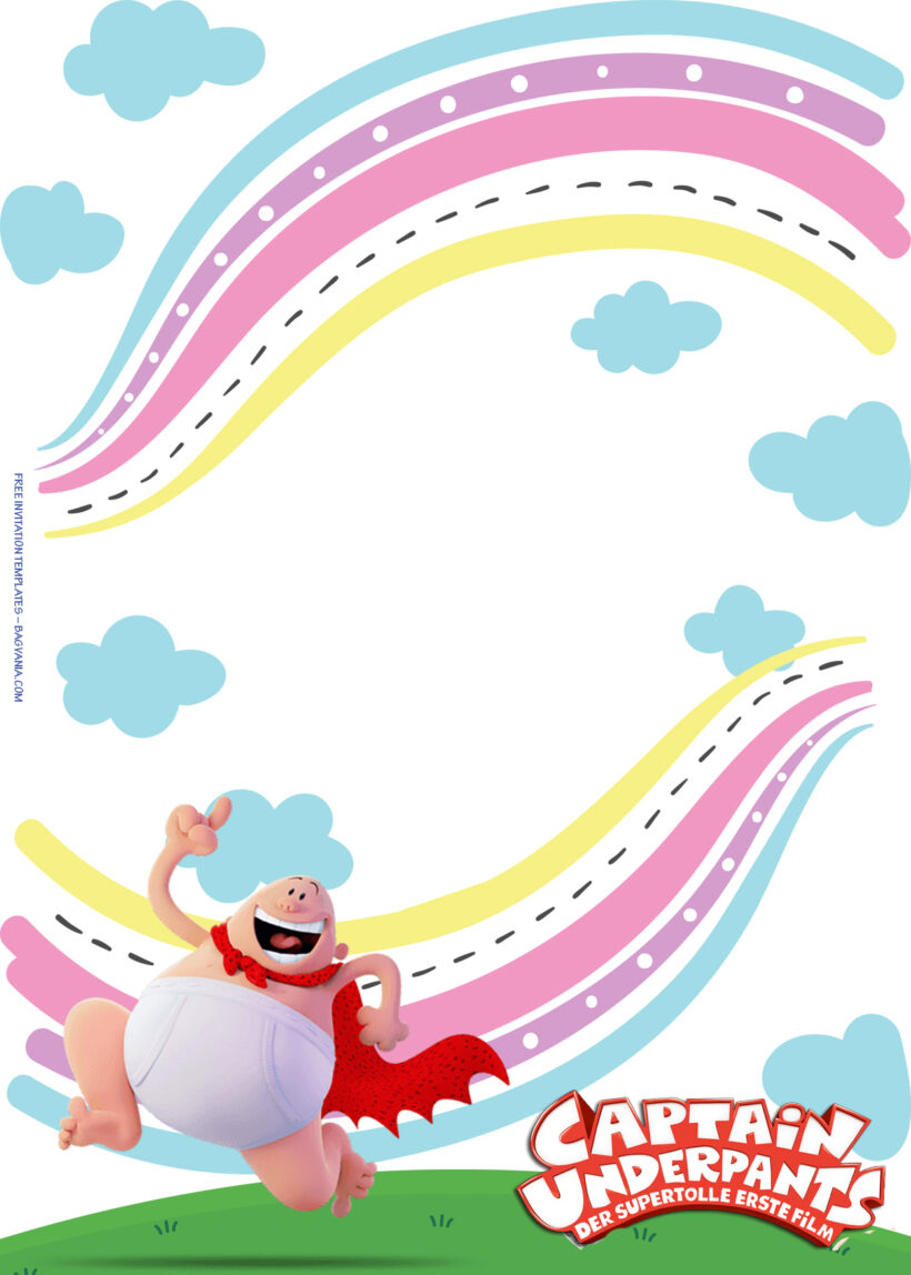 7+ Captain Underpants Save The Day Birthday Invitation Templates Four