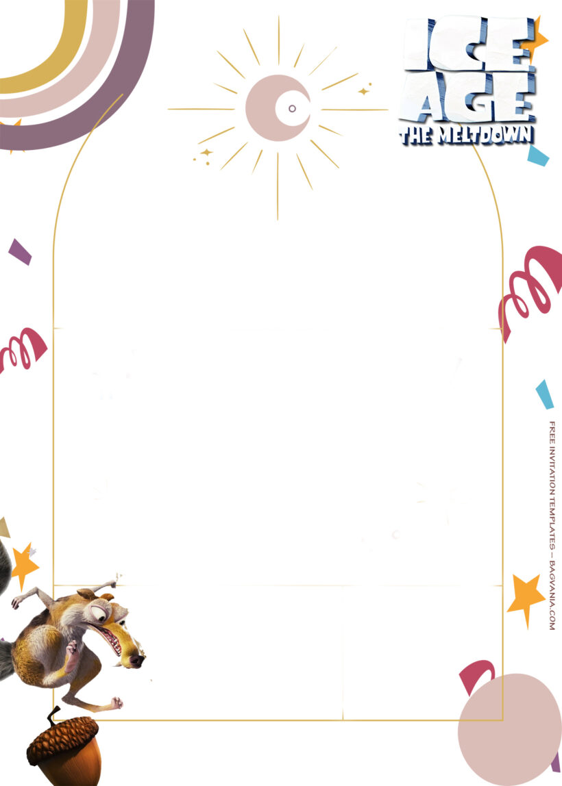 7+ Ice Age The All Party Goes Hot Birthday Invitation Templates Five