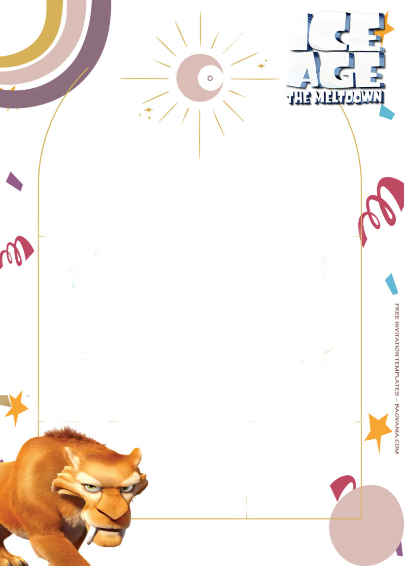 7+ Ice Age The All Party Goes Hot Birthday Invitation Templates Four