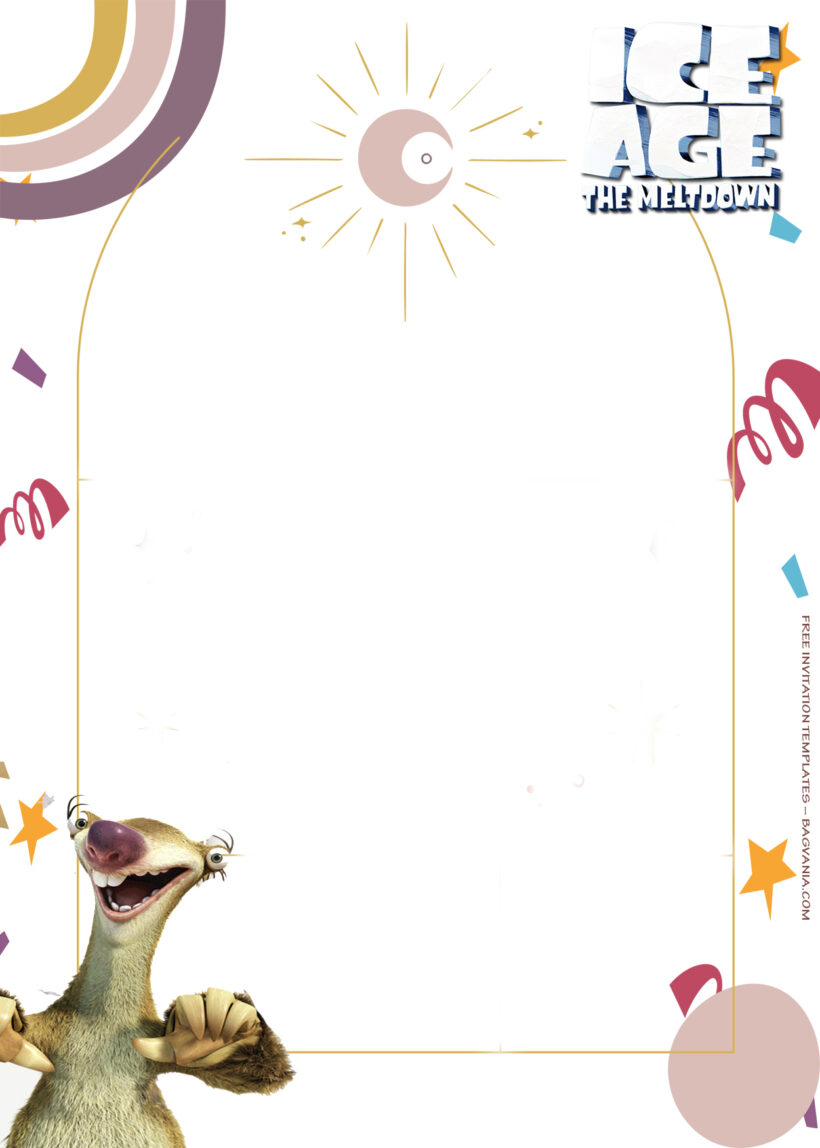7+ Ice Age The All Party Goes Hot Birthday Invitation Templates One