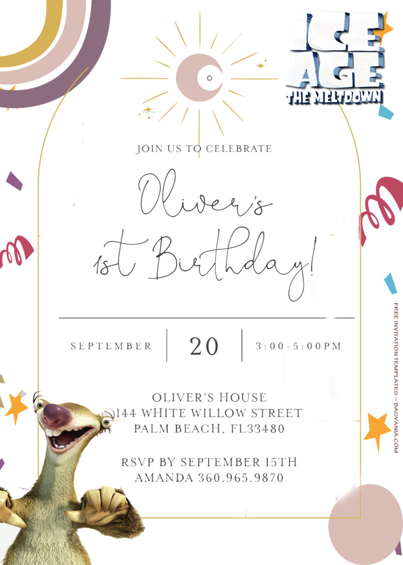 7+ Ice Age The All Party Goes Hot Birthday Invitation Templates Title