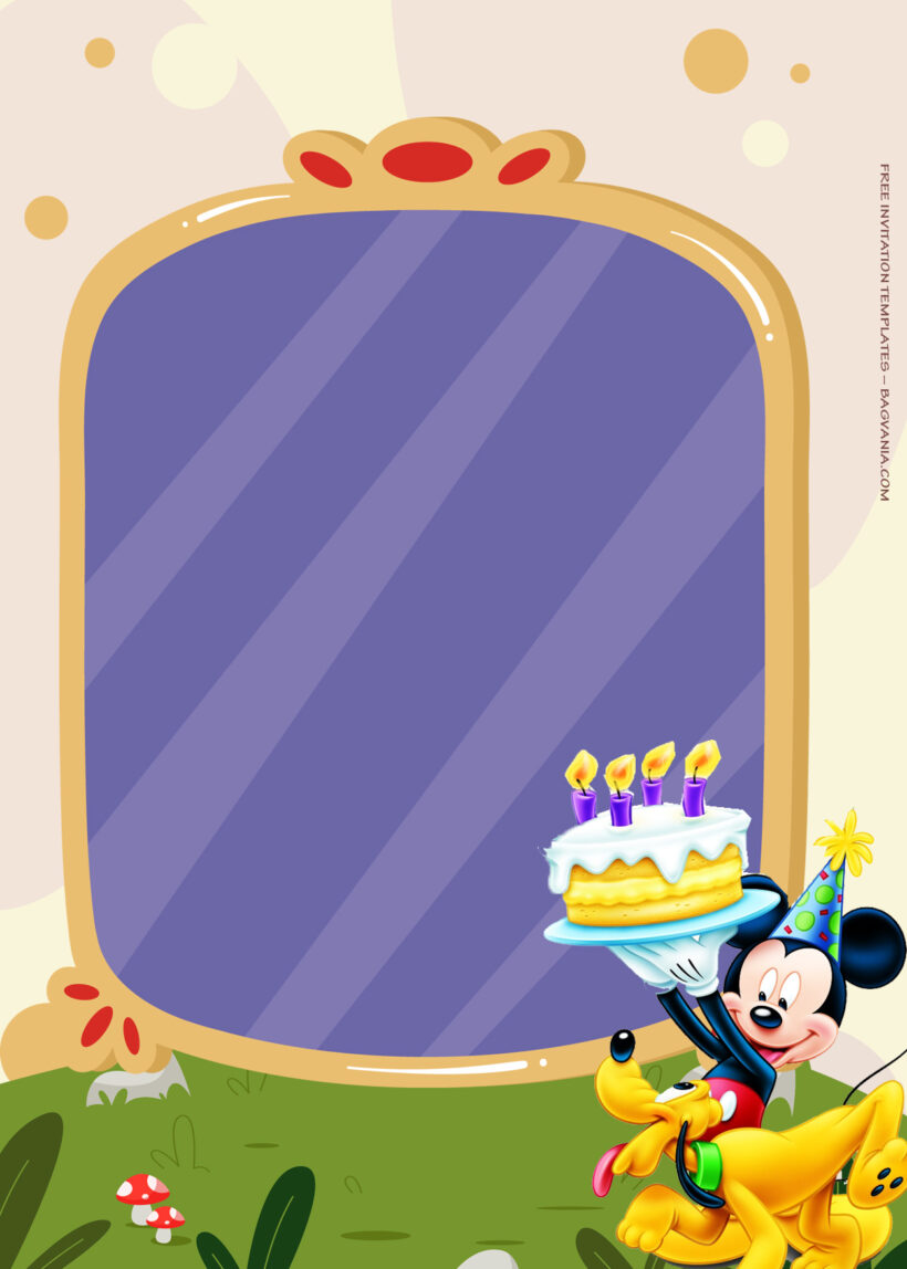 7+ Micky Mouse Fantasia Magical Day Birthday Invitation Templates Three