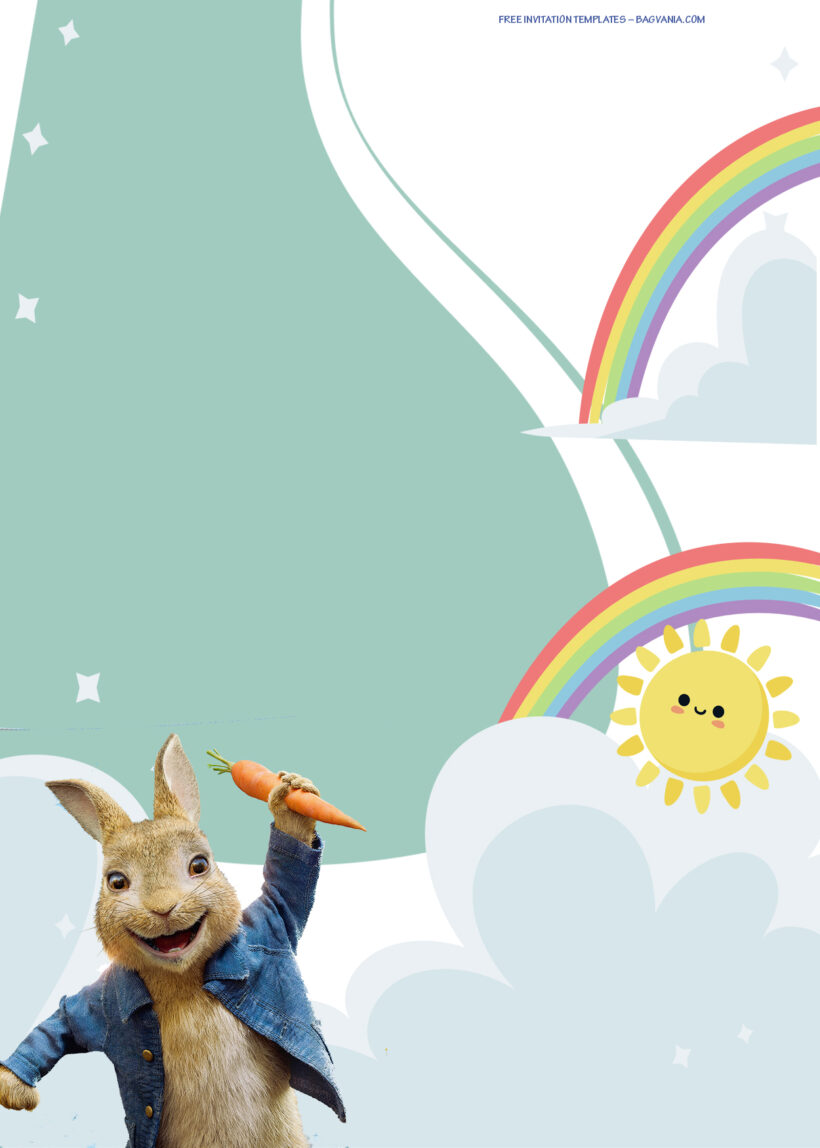 7+ Peter The Rabbit Run Away Trip Birthday Invitation Templates Five