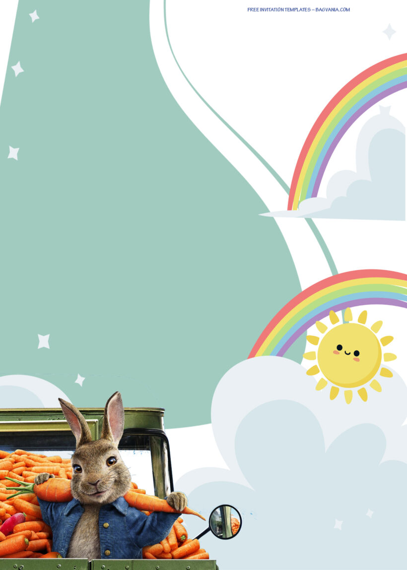 7+ Peter The Rabbit Run Away Trip Birthday Invitation Templates One