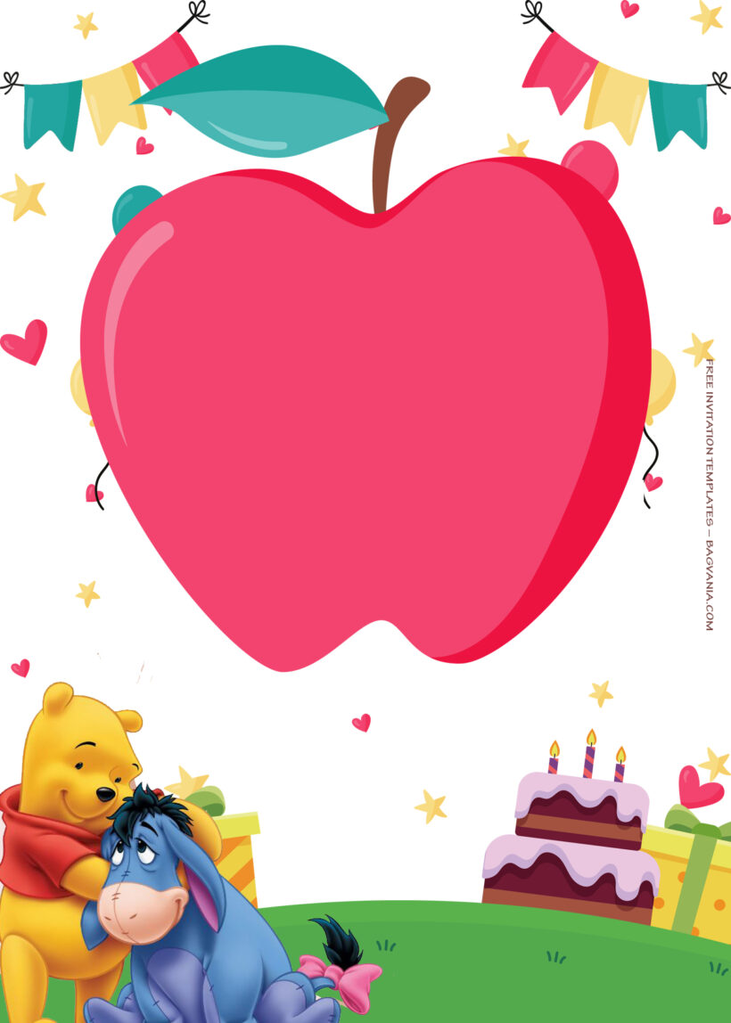 7+ Piglet And Friends To The Party Birthday Invitation Templates Two