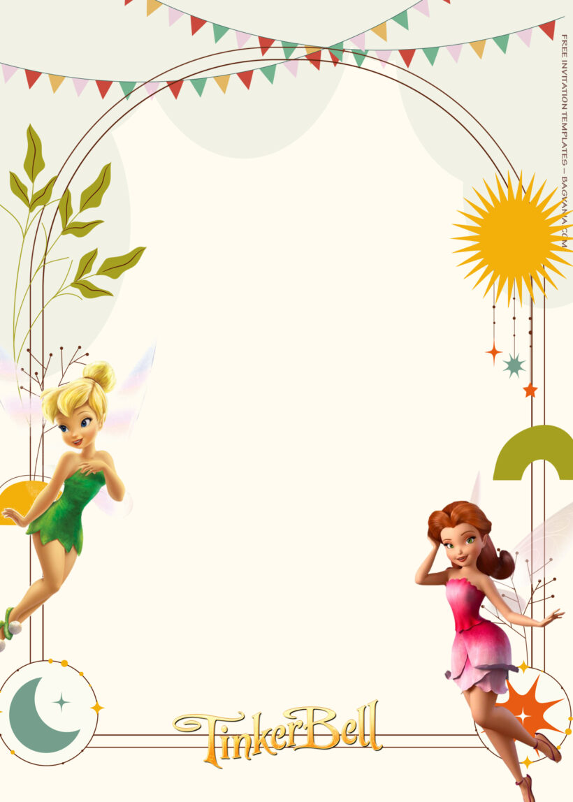 7+ TinkerBell Playing With Friends Birthday Invitation Templates One