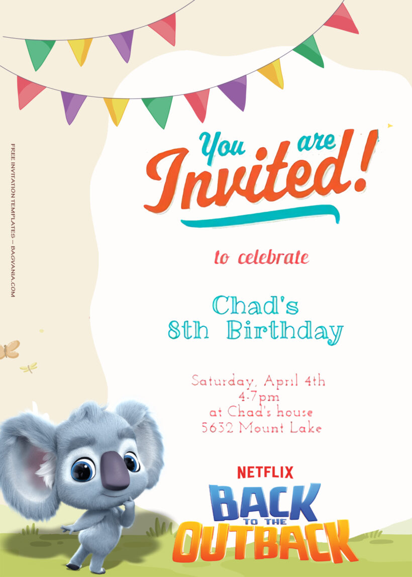 8+ Back To The Outback With Friends Birthday Invitation Templates Title
