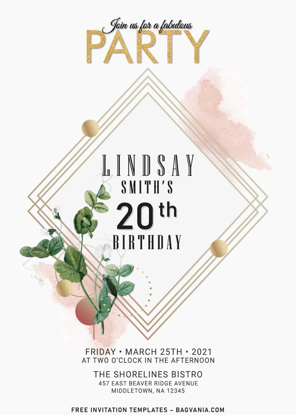 8+ Striking Neutral Palette Floral Invitation Templates For Any Occasions