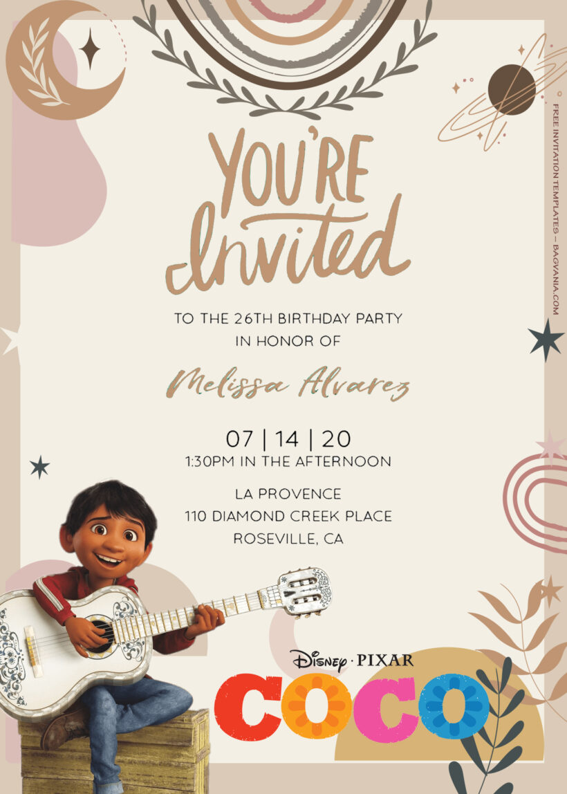 8+ Musical Fiesta With Coco And Friends Birthday Invitation Templates Title