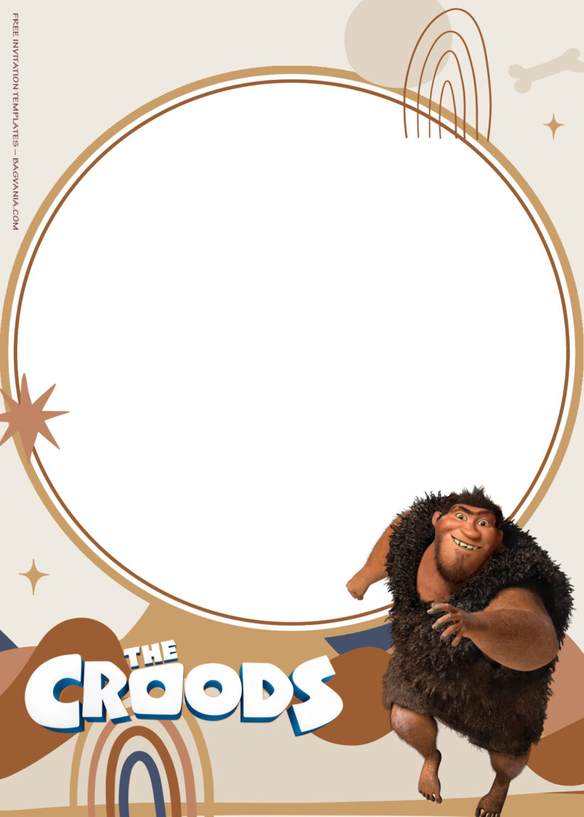 8+ Prehistoric Life With The Croods Birthday Invitation Templates One