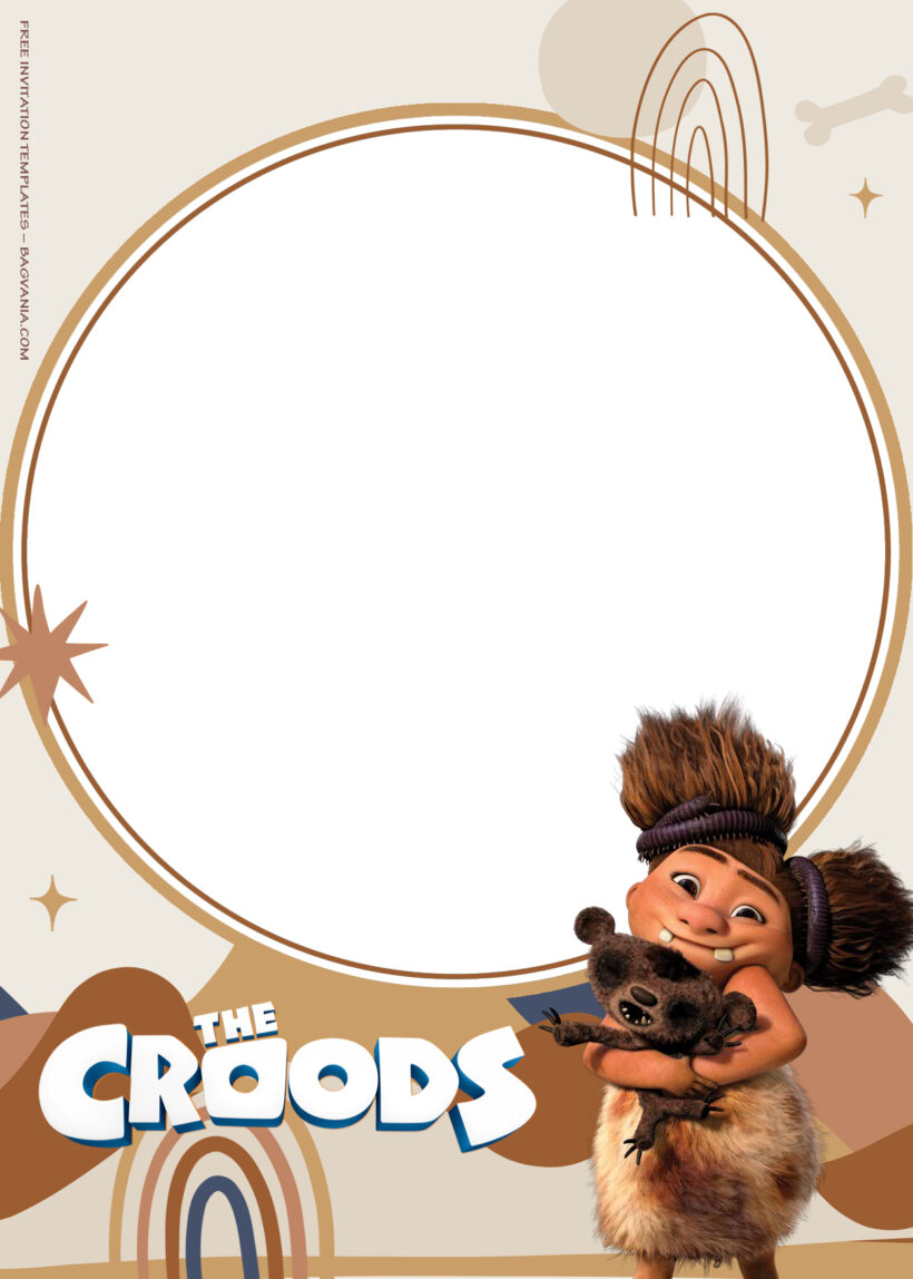 8+ Prehistoric Life With The Croods Birthday Invitation Templates Two