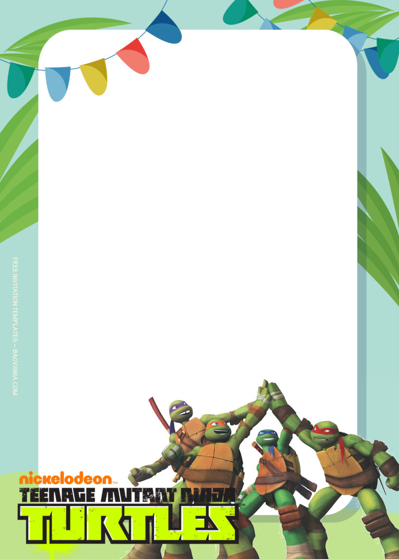 8+ Teenage Mutant Ninja Turtle Ninja Style Birthday Invitation Templates Six