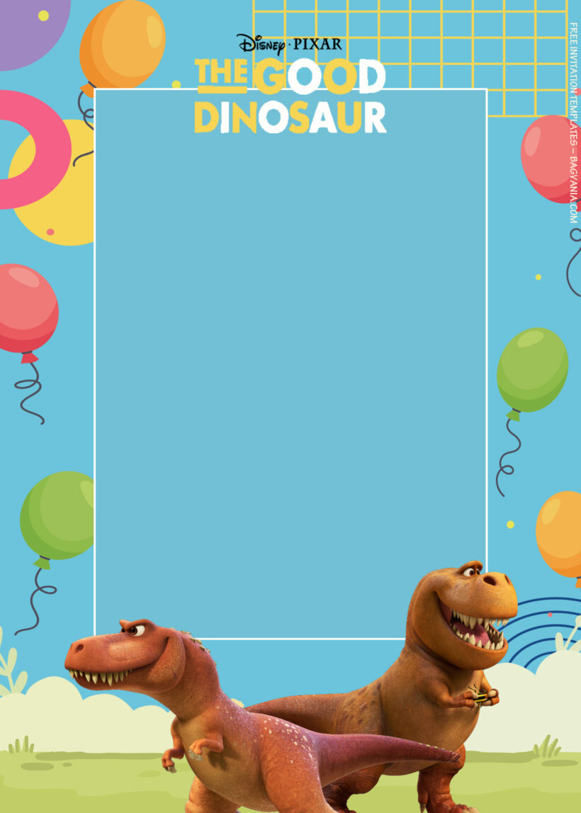 8+ The Good Dinosaur Will Help Birthday Invitation Templates  Five