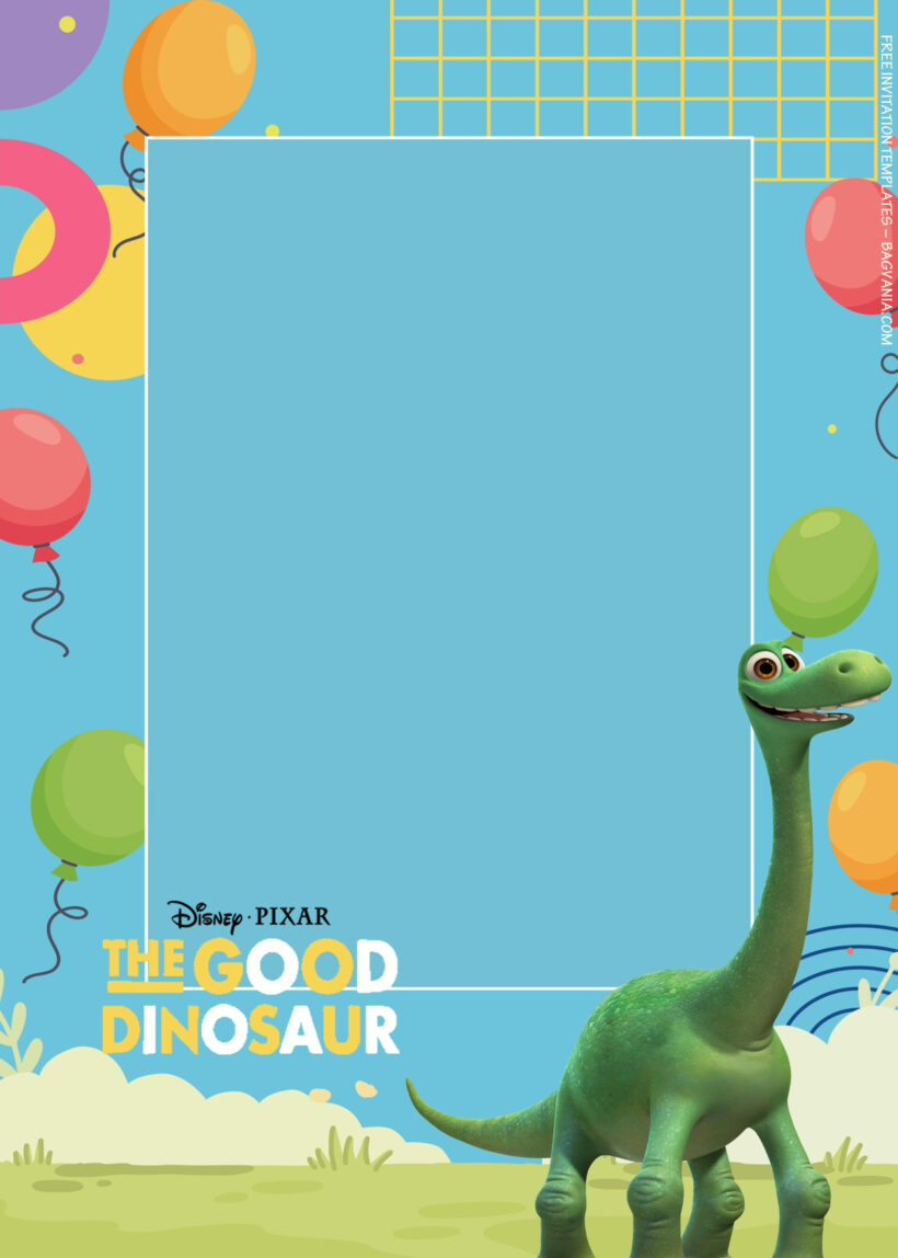 8+ The Good Dinosaur Will Help Birthday Invitation Templates Six
