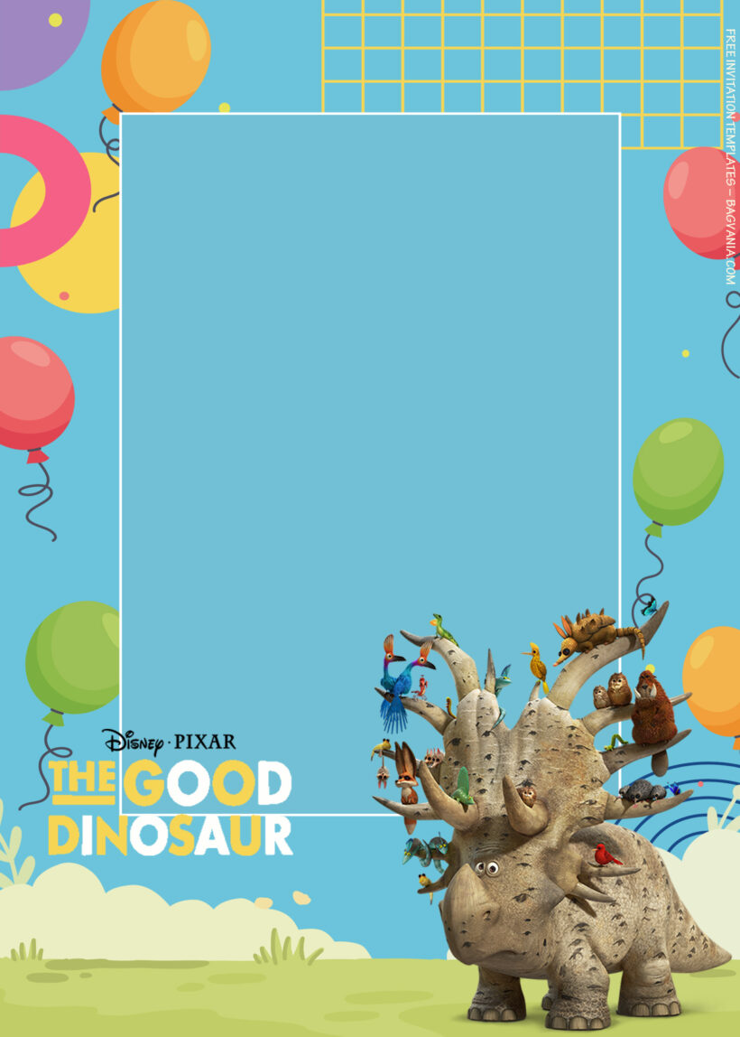 8+ The Good Dinosaur Will Help Birthday Invitation Templates Three