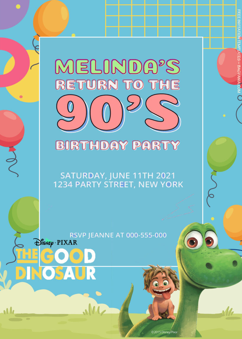 8+ The Good Dinosaur Will Help Birthday Invitation Templates Title