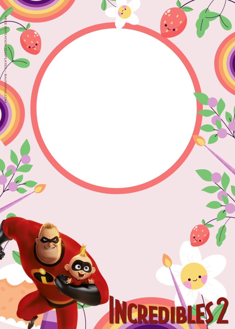 8+ The Incredibles Power Family Birthday Invitation Templates One