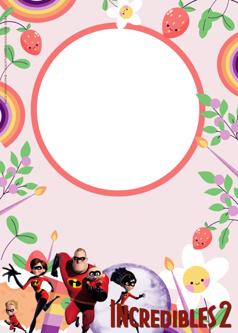 8+ The Incredibles Power Family Birthday Invitation Templates Six