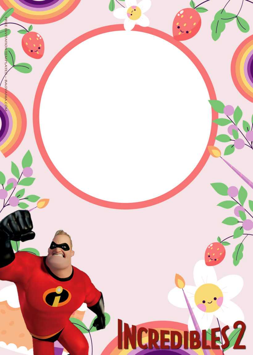 8+ The Incredibles Power Family Birthday Invitation Templates Two