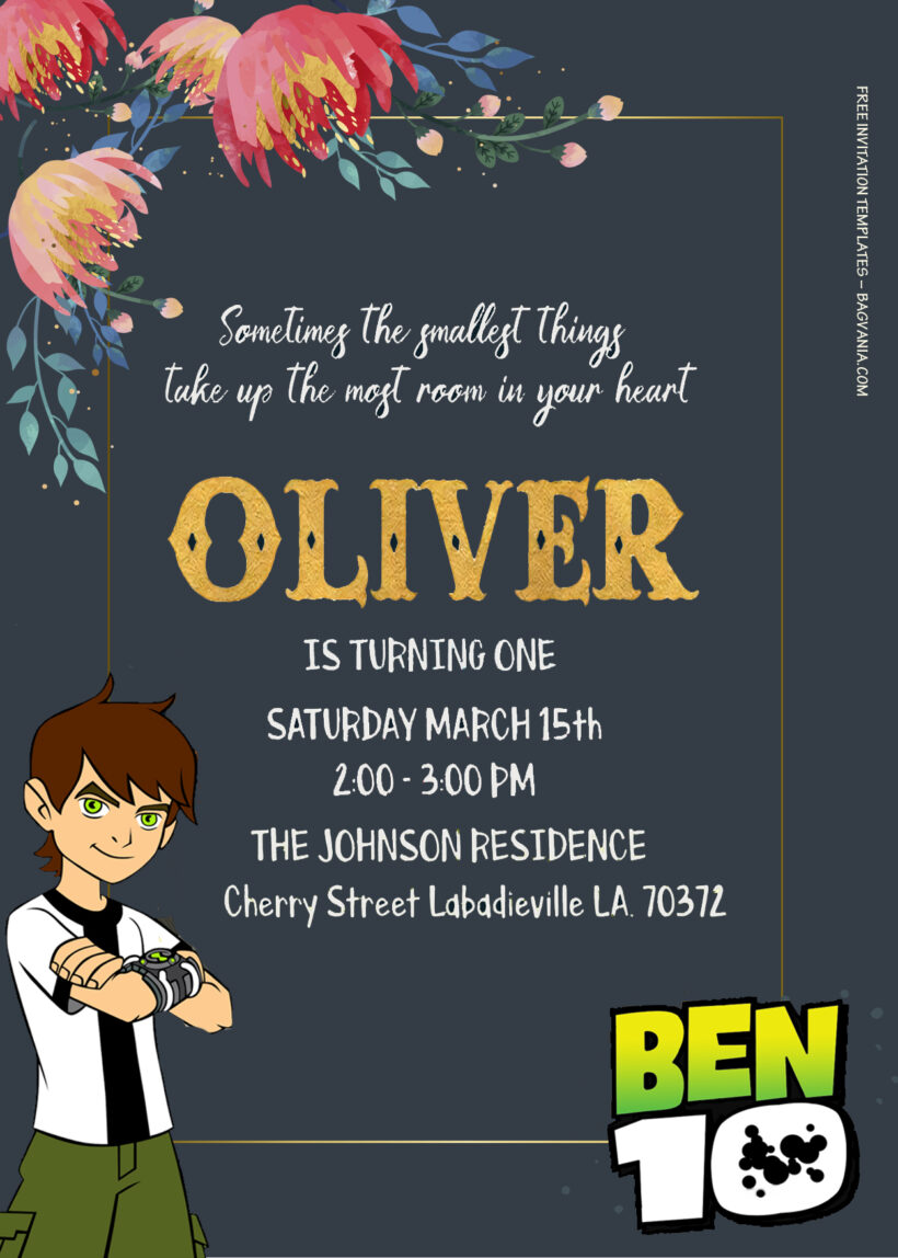 9+ Ben 10 Being Anything You Like Birthday Invitation Templates Title