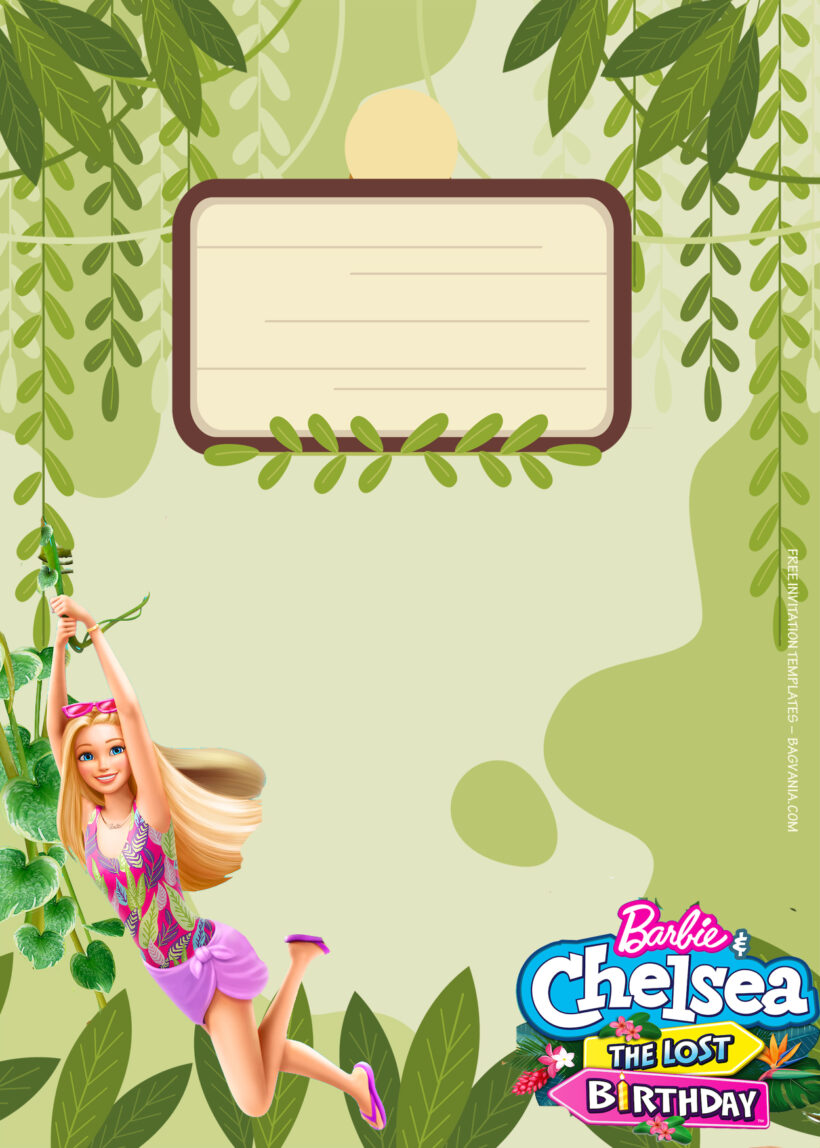 9+ Chelsea And Barbie And The Lost Party Birthday Invitation Templates Eight