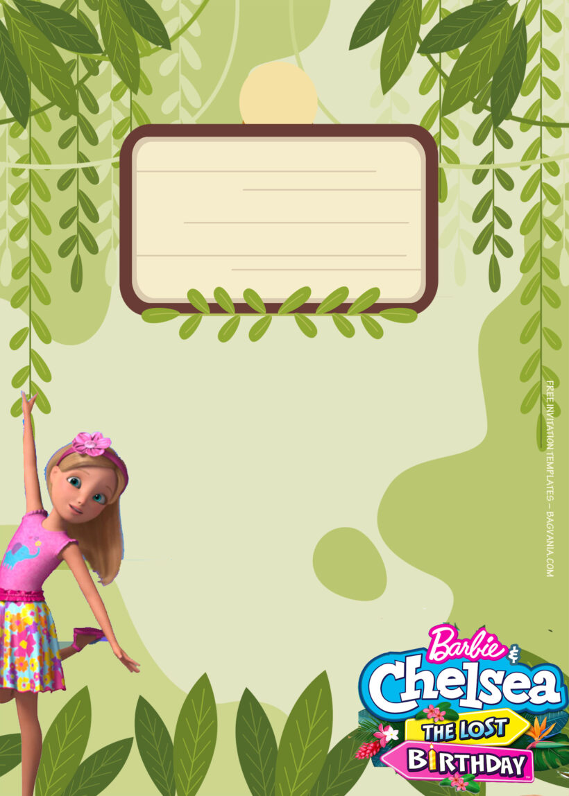 9+ Chelsea And Barbie And The Lost Party Birthday Invitation Templates Five