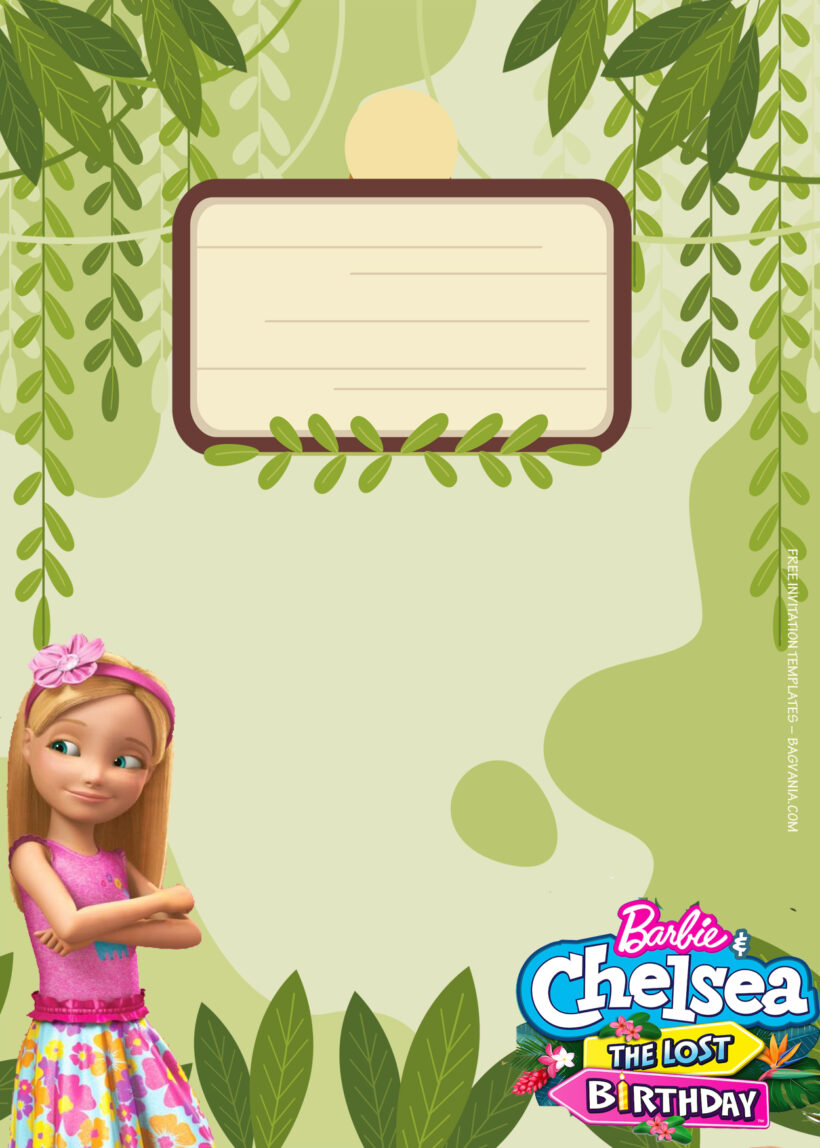 9+ Chelsea And Barbie And The Lost Party Birthday Invitation Templates Four
