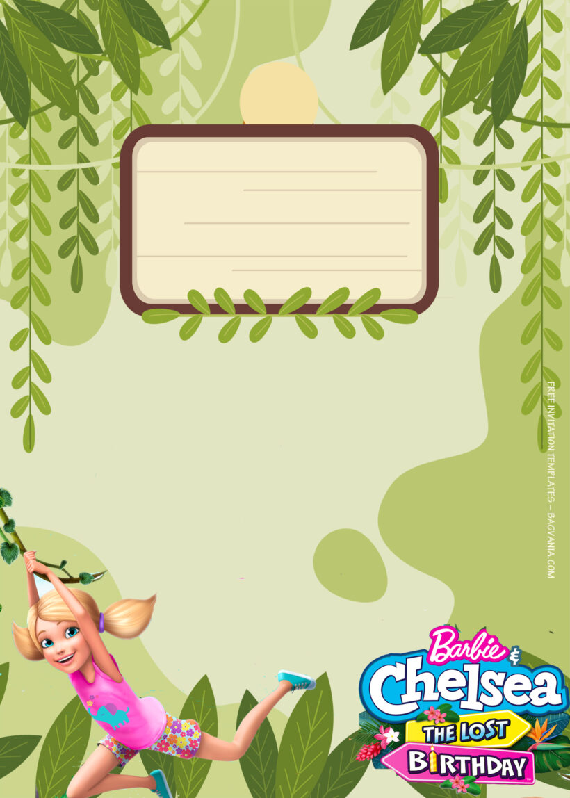 9+ Chelsea And Barbie And The Lost Party Birthday Invitation Templates Seven