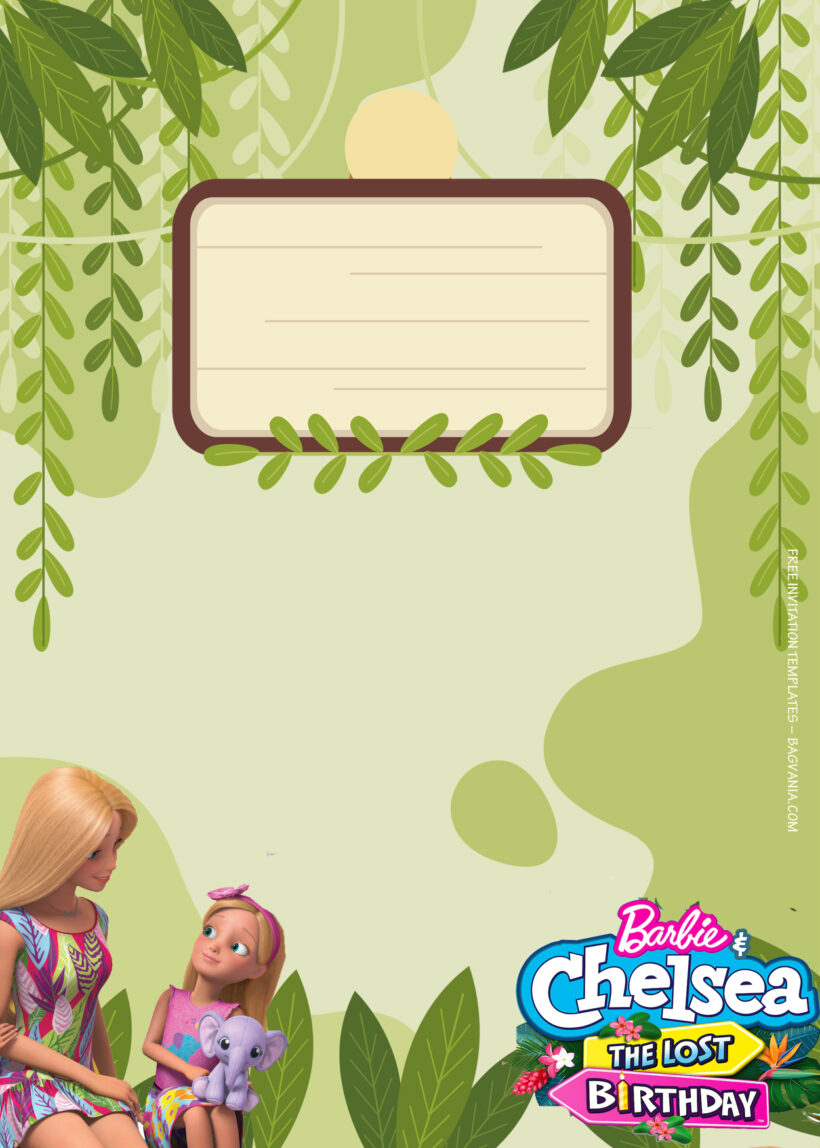 9+ Chelsea And Barbie And The Lost Party Birthday Invitation Templates Six