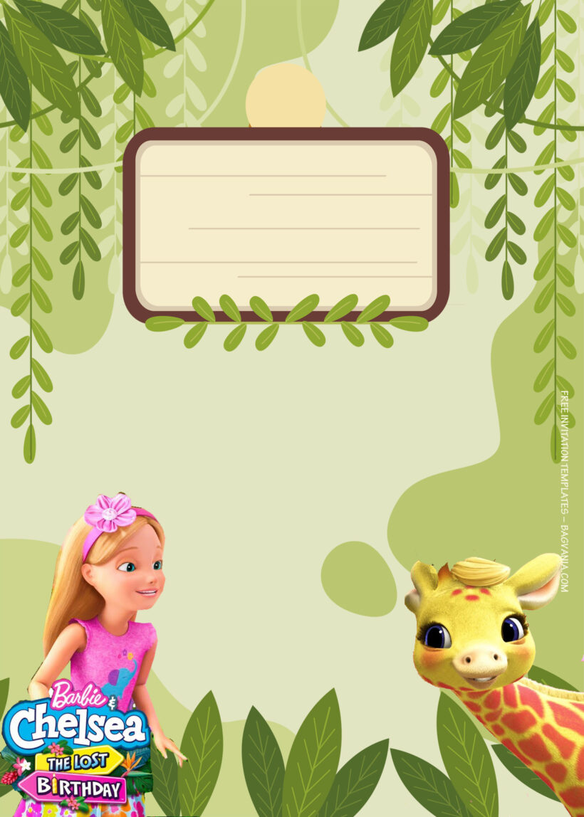 9+ Chelsea And Barbie And The Lost Party Birthday Invitation Templates Two