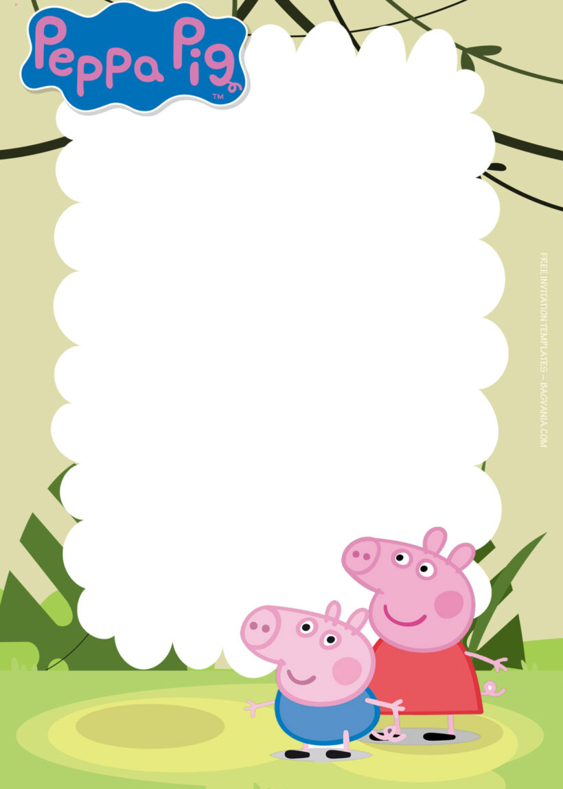 9+ Peppa Pig Happy Day With Family Birthday Invitation Templates Eight