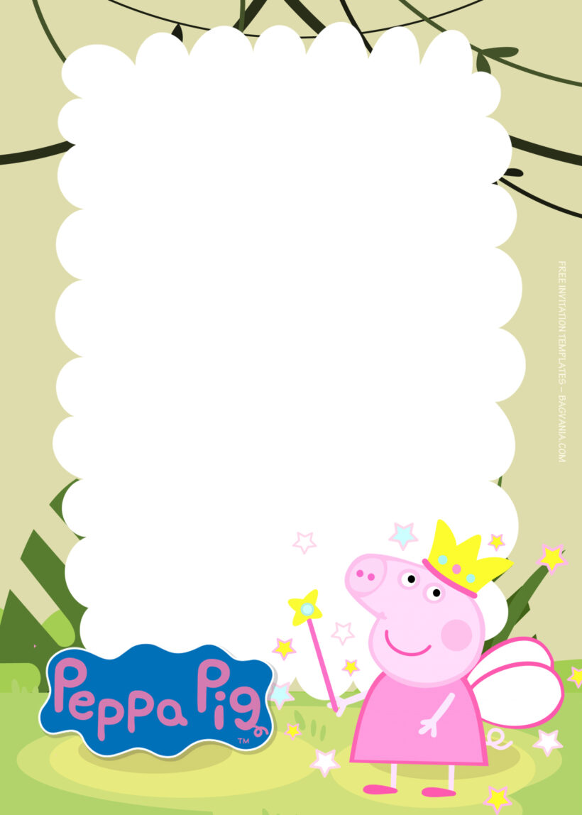 9+ Peppa Pig Happy Day With Family Birthday Invitation Templates Four