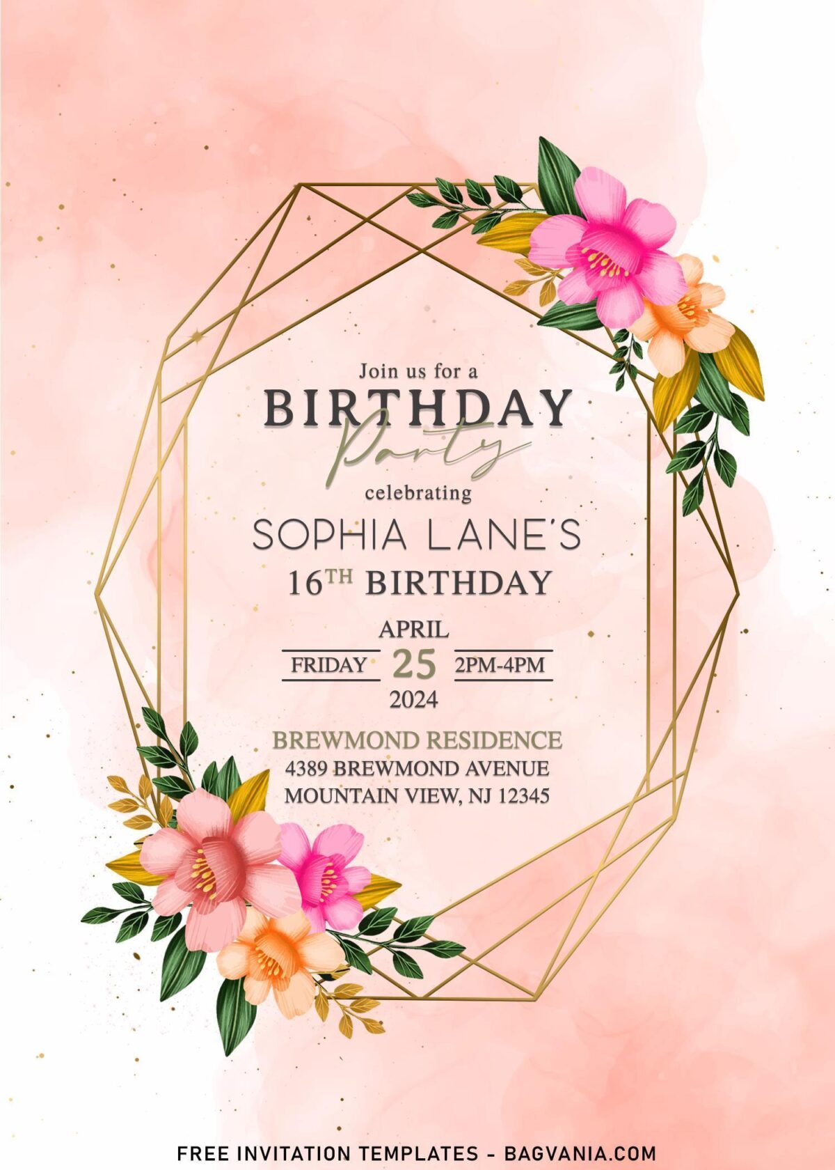 8+ Dreamy Flowers Birthday Invitation Templates Perfect For Spring