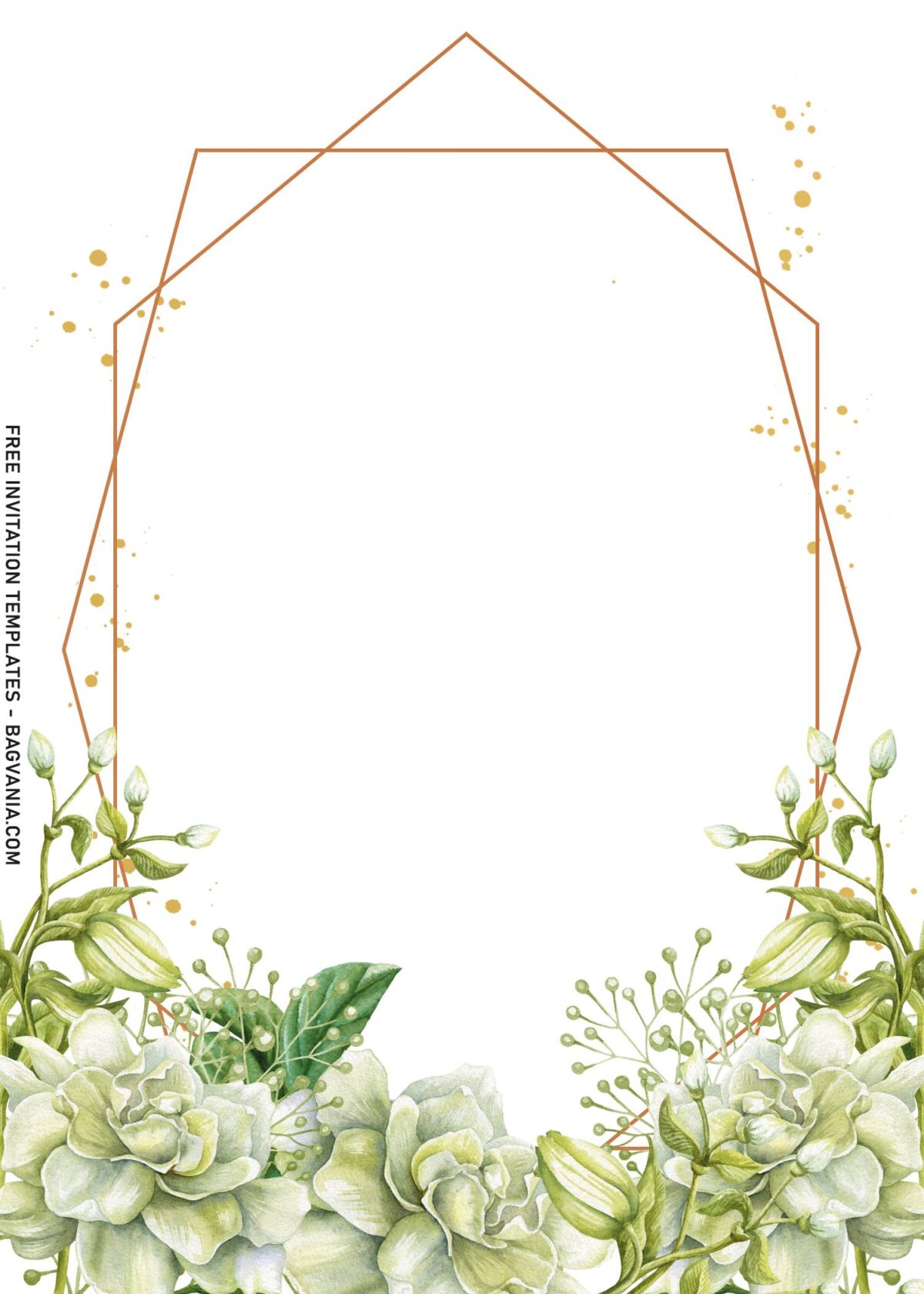 7+ Rustic & Chic Foliage Invitation Templates To Inspire You with modern geometric shapes
